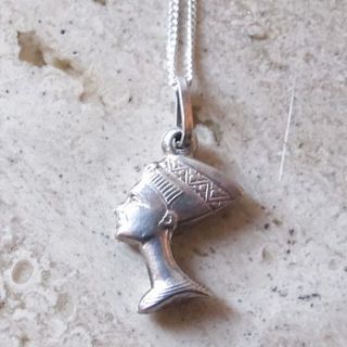sterling silver nefertiti necklace by ava mae designs