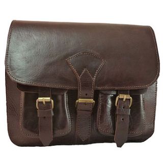 leather satchel camera bag by ismad london