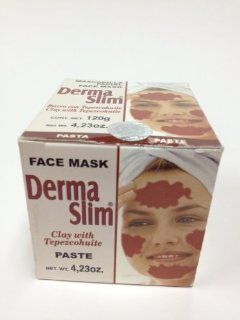 Tepezcohuite Paste Face Mask (Derma Slim), with Clay (barro), 4.23oz, 120gr, gives elasticity, 100% Natural: Health & Personal Care
