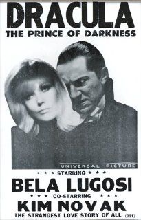 Dracula The Prince of Darkness Starring Bela Lugosi and Kim Novak 14" X 22" Vintage Style Concert Poster : Prints : Everything Else