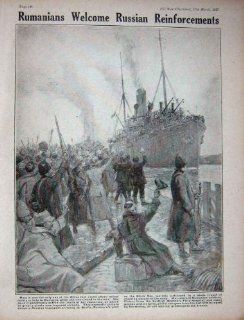 1917 WW1 Russian Transport Ship Braila Rumania Port   Prints