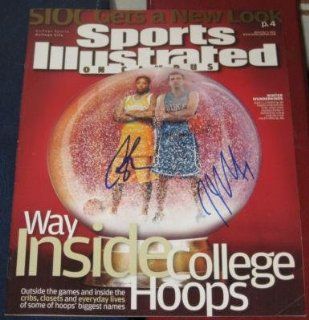 Candace Parker Lady Vols J.J. JJ Redick Duke SIGNED Sports Illustrated SI Campus   Autographed NBA Magazines: Sports & Outdoors