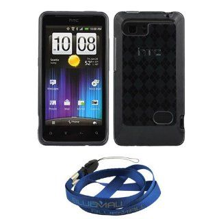 BIRUGEAR Checker Smoke TPU Gel Cover Case for AT&T HTC Holiday with * Strap Lanyard * Cell Phones & Accessories