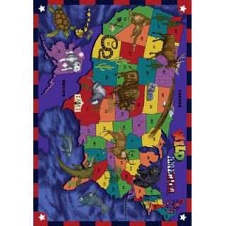 Joy Carpets Educational Symbols of America Kids Rug