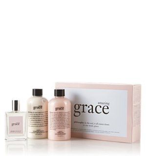 amazing grace  layering gift set  philosophy 3 pc. : Fragrance Sets : Beauty