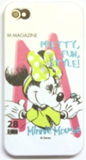BUKIT CELL Disney  Minnie Mouse Flexible TPU SKIN Protector Case Cover (PRETTY, FUN, STYLE!) for Apple iPhone 4S / 4G / 4 (Fits any carrier AT&T, VERIZON AND SPRINT) + Free WirelessGeeks247 Metallic Detachable Touch Screen STYLUS PEN with Anti Dust Pl