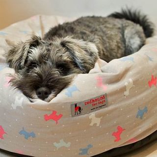 donut dog bed alfie dog print by redhound for dogs