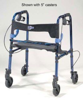 Mobility Products Clever Lite Folding Rollator with 8 Inch Casters   Adult: Health & Personal Care