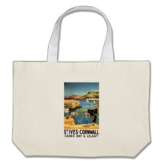 St. Ives   Cornwall England ~ Vintage UK Travel Tote Bag