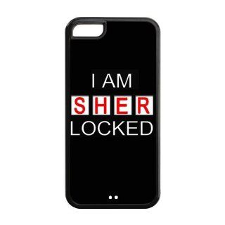Hot TV Series Sherlock TPU Inspired Design Case Cover Protective For Iphone 5c iphone5c NY239 Cell Phones & Accessories