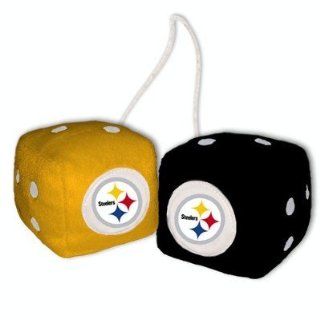 Pittsburgh Steelers NFL Rearview Mirror Fuzzy Dice : Fan Shop : Everything Else