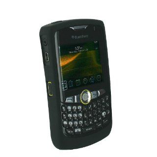 BlackBerry 8350I Skin Cover Case   Black: Cell Phones & Accessories