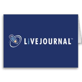 LiveJournal Logo Horizontal Greeting Cards