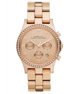 Marc by Marc Jacobs Watch, Womens Chronograph Henry Rose Gold Ion Plated Bracelet MBM3074   Watches   Jewelry & Watches