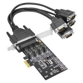 SIIG INC SIIG DP 4 Port RS422/485 PCI Express Adapter Card. 4PORT PCIE RS422/485 DP ID P40411 S1 ADAPT W/15KV ESD PROT. PCI   4 x DB 9 Male RS 232 Serial   Plug in Card
