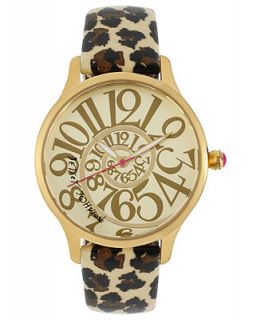 Betsey Johnson Watch, Womens Leopard Print Patent Leather Strap 38mm BJ00040 16   Watches   Jewelry & Watches