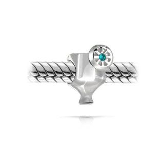 Bling Jewelry Happy Hour Drinks Margarita 925 Sterling Silver Bead Pandora Charm Compatible: Jewelry