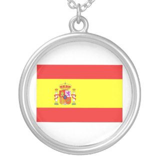 Spain Flag Custom Necklace
