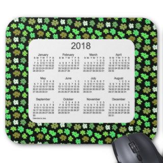 Flower Power 2018 Calendar Mouse Pad