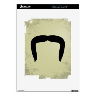 Horseshoe Mustache Skins For The iPad 2