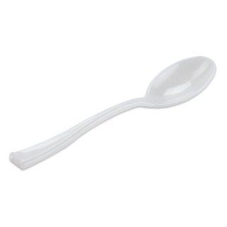 Fineline Settings 48 Piece Tiny Temptations Tasters Spoons, 3.9 Inch, White: Kitchen & Dining