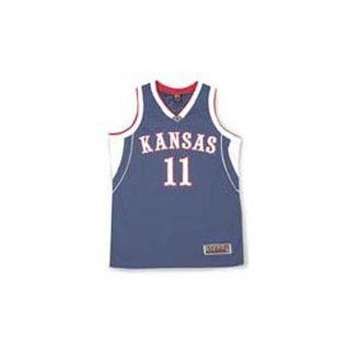 University of Kansas Basketball Jersey (Adult XX Large) : Sports Fan Basketball Jerseys : Clothing