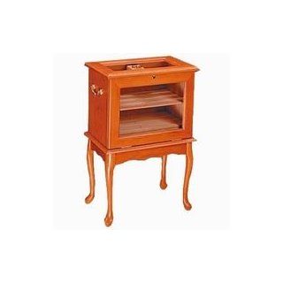 End Table Humidor   Hold up to 500 cigars. Cherry wood color  