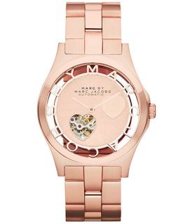 Marc by Marc Jacobs Watch, Womens Automatic Rose Gold Tone Stainless Steel Bracelet 40mm MBM9710   Watches   Jewelry & Watches