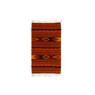 NOVICA Zapotec wool rug, 'Mexican Meteors' (2x3.5)   Artisan Crafted Mexican Geometric Wool Area Rug  
