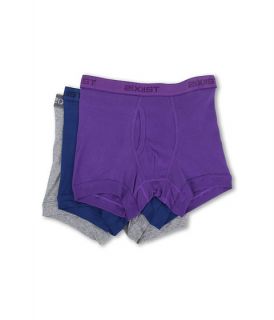 2(X)IST 3 Pack ESSENTIAL Boxer Briefs Navy/Royal Purple/Heather Grey