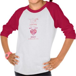 Good warm heart quote pink tribal tattoo girly t shirts