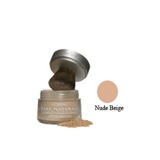 Loreal Bare Naturale Powdered Mineral Foundation SPF 19, Nude Beige   1 Ea : Foundation Makeup : Beauty