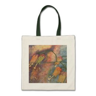Rainbow honeysuckle flower tote bag
