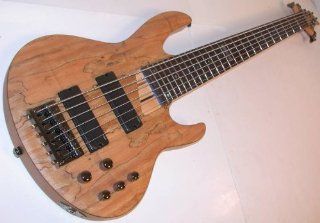 ESP LTD B 206SM Natural Satin 6 String Electric Bass FREE STRAP TUNER CLOTH: Musical Instruments