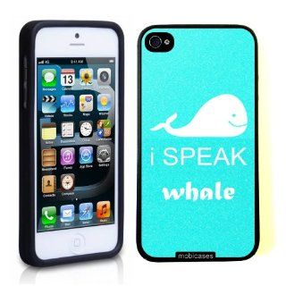 I Speak Whale   Protective Designer BLACK Case   Fits Apple iPhone 5 / 5S Cell Phones & Accessories