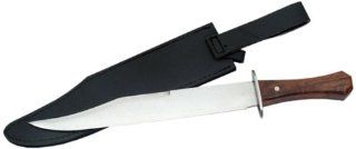 MKM 202. 16" Coffin Handle Bowie knife stainless steel sharp edge blade dagger camping hunting hunt weapon PanthTD : Tactical Fixed Blade Knives : Sports & Outdoors