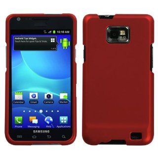 Asmyna SAMI777HPCSO202NP Titanium Premium Durable Rubberized Protective Case for Samsung Galaxy S II/SGH i777   1 Pack   Retail Packaging   Red: Cell Phones & Accessories