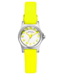 Marc by Marc Jacobs Watch, Womens Dinky Safety Yellow Leather Strap 21mm MBM1235   Watches   Jewelry & Watches