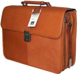 Mancini Colombian Coganc Brown Leather Classic Briefcase Laptop: Computers & Accessories