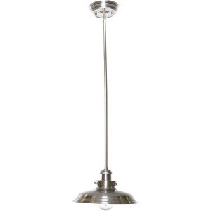 Maxim MAX 25042SN/BUI Satin Nickel Mini Hi Bay 1 Light Pendant W/Bulb