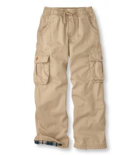 Cotton Twill Cargo Pants, Lined
