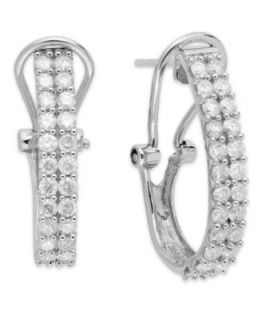 Diamond Earrings, 14k White Gold Diamond Teardrop (1/2 ct. t.w.)   Earrings   Jewelry & Watches