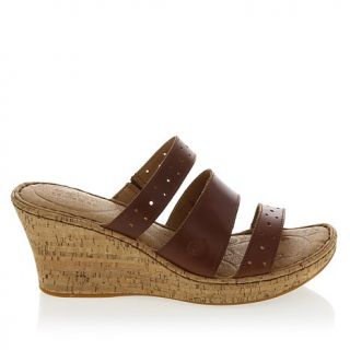 Born® "Majorie" Leather Cork Wedge Platform Sandal