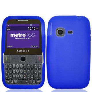 SAMSUNG FREEFORM M T189N BLUE SILICONE SKIN COVER SOFT GEL CASE from [ACCESSORY ARENA]: Cell Phones & Accessories