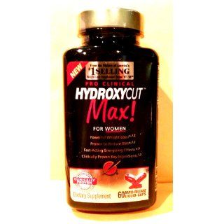 Hydroxycut Max Pro Clinical 60ct Weight Loss Pills for Women Health & Personal Care