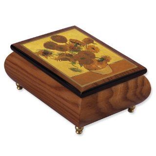 Van Gogh Sunflowers Masterpiece Music Box: Jewelry