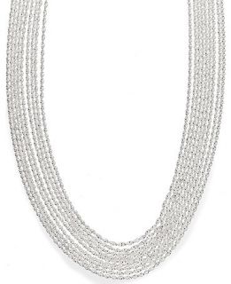 Giani Bernini Sterling Silver Diamond Cut Nine Strand Necklace   Necklaces   Jewelry & Watches