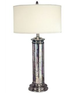Dale Tiffany Table Lamp, Silver Art Glass   Lighting & Lamps   For The Home