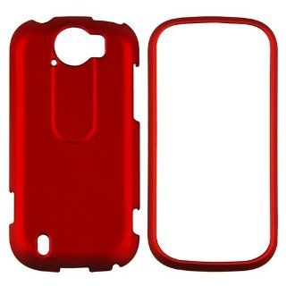 CommonByte RED RUBBERIZED HARD CASE COVER FOR T MOBILE HTC MYTOUCH 4G SLIDE: Cell Phones & Accessories