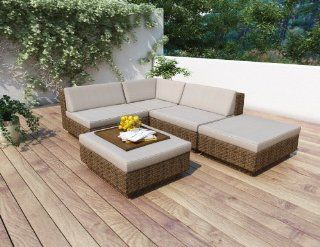 Sonax Z 173 TPP Park Terrace 5 Piece Sectional Patio Set : Patio Lounge Chairs : Patio, Lawn & Garden